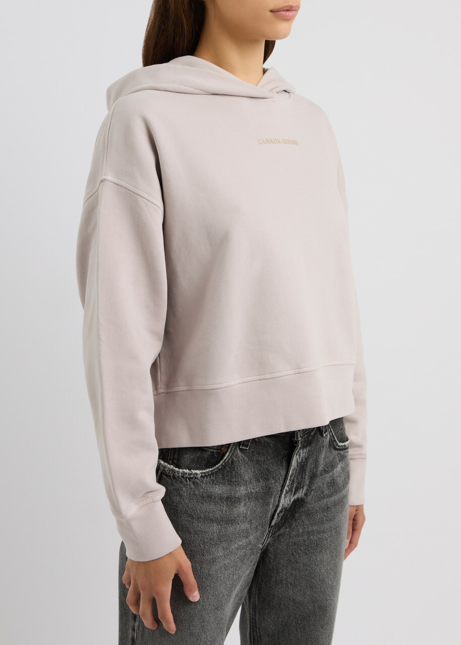 Canada Goose Muskoka Hooded Cotton Sweatshirt Light Pink