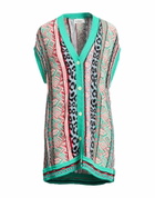 Laneus Womens Cardigan Emerald in Green