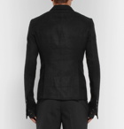 Rick Owens - Black Slim-Fit Linen and Camel Hair-Blend Blazer - Men - Black