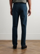 Thom Sweeney - Straight-Leg Cotton-Twill Trousers - Blue