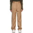 Feng Chen Wang Beige Wool Twill Trousers