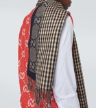 Gucci Checked wool scarf
