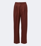 Blazé Milano Fox wool and cashmere straight pants