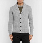 TOM FORD - Steve McQueen Shawl-Collar Ribbed Cashmere Cardigan - Men - Gray