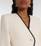 Valentino Crepe Couture scalloped jacket