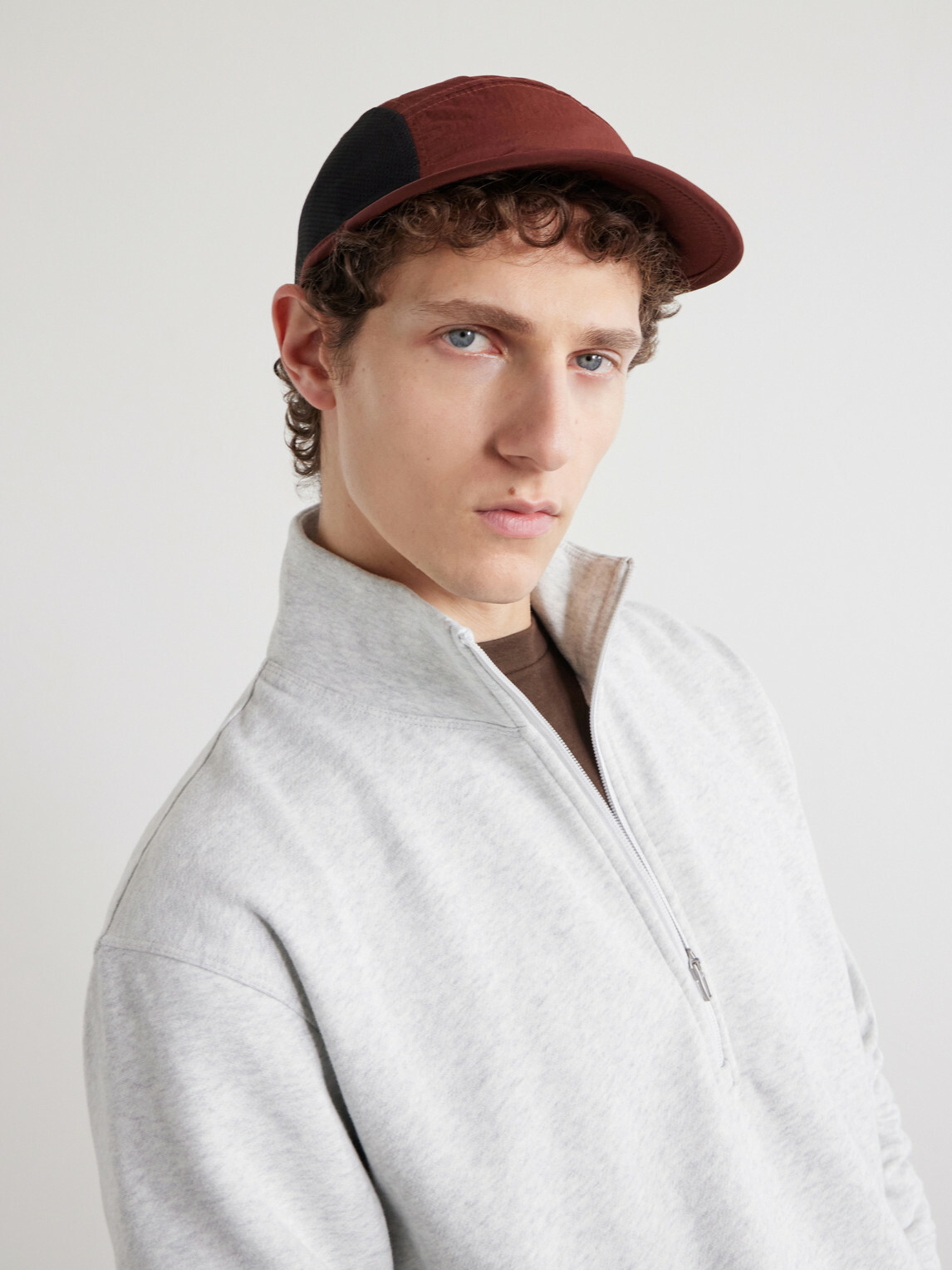 DISTRICT VISION - Logo-Appliquéd Panelled Shell and Mesh Cap