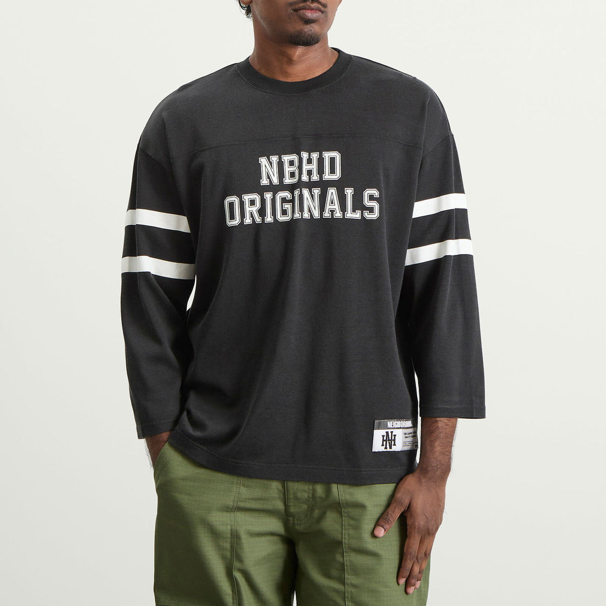 Neighborhood Men's Football Shirt in Black Neighborhood