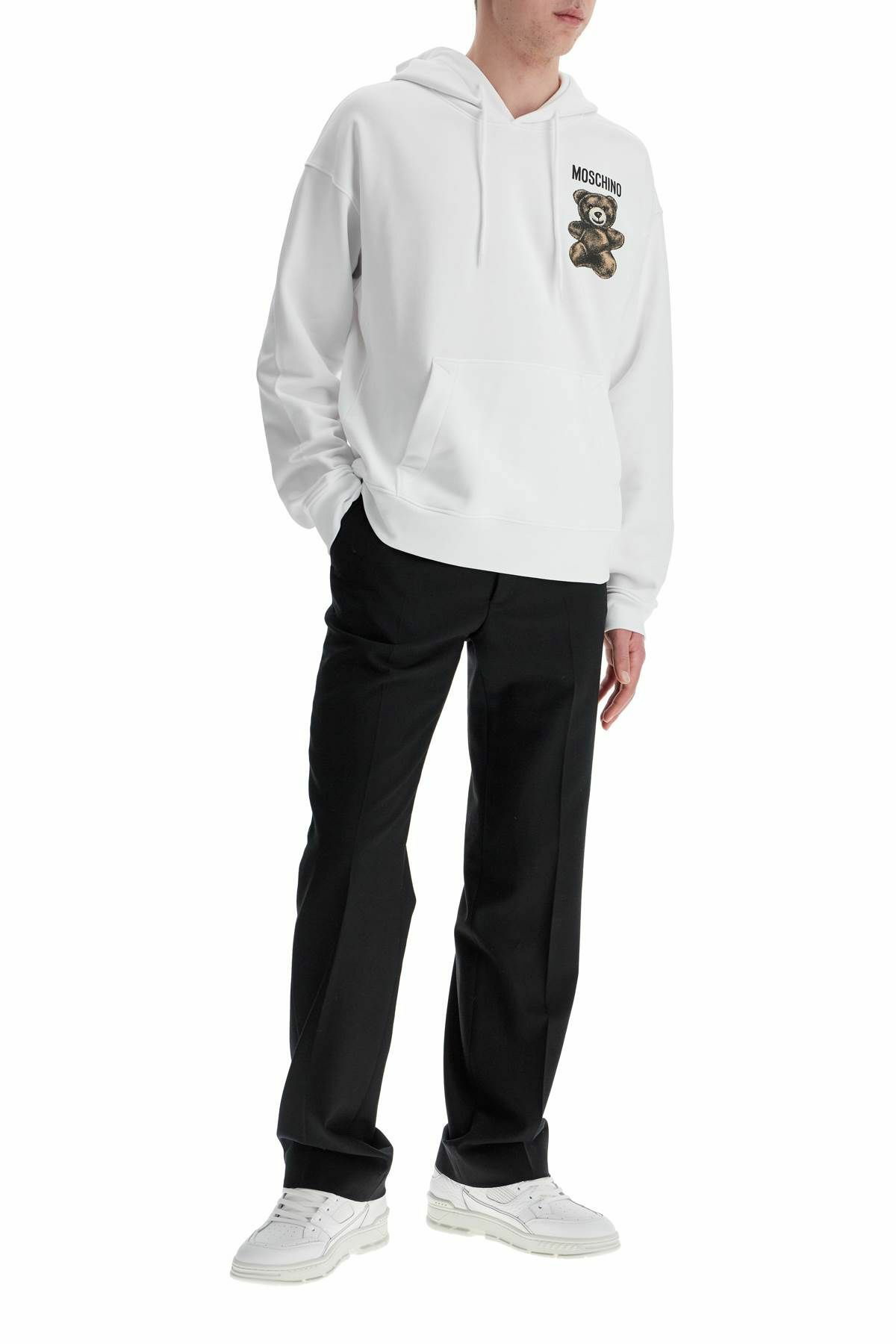 ◆MOSCHINO◆モスキーノ teddy bear hooded sweat MOSCHINO moschino teddy bear hooded sweat White Moschino