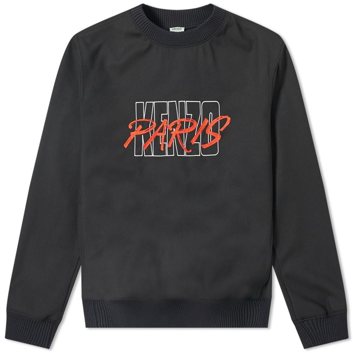 Photo: Kenzo Paris Logo Woven Sweat Black