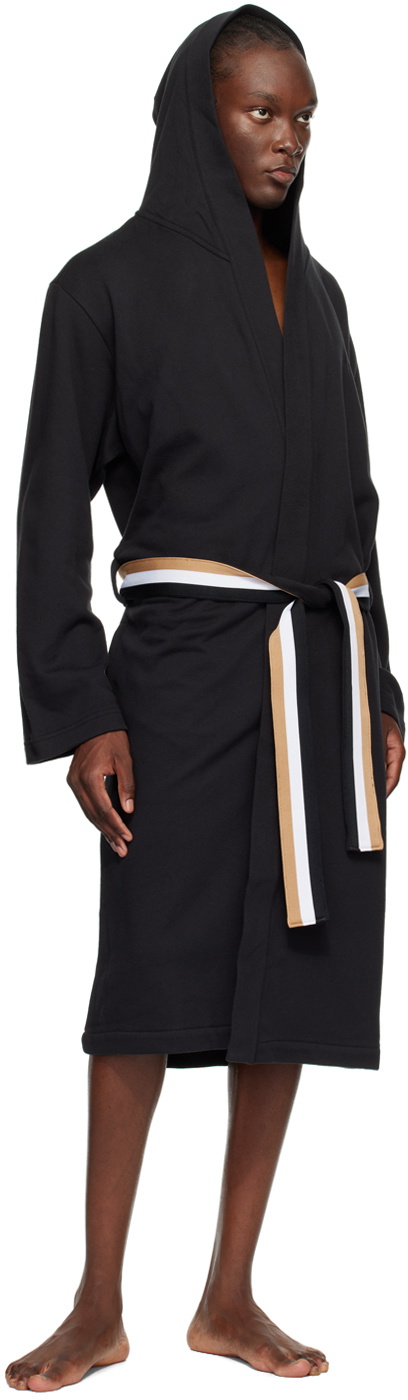 Boss Robe BOSS Black Hooded Robe BOSS