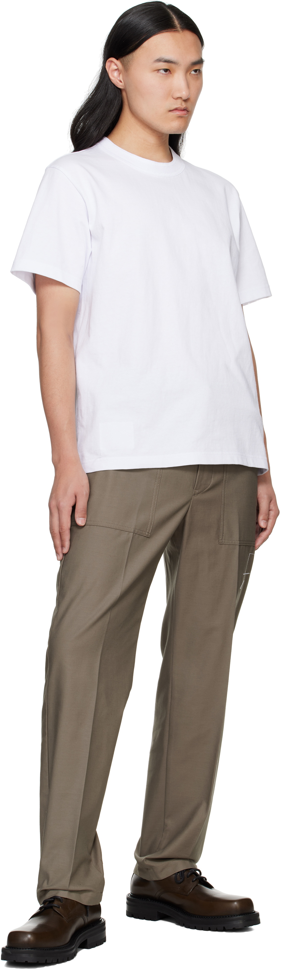 sacai White WTAPS Edition Print T-shirt Sacai