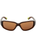 Bonnie Clyde Best Friend Sunglasses in Brown/Brown