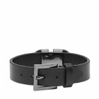 Valentino Men's Rockstud Leather Bracelet in Nero