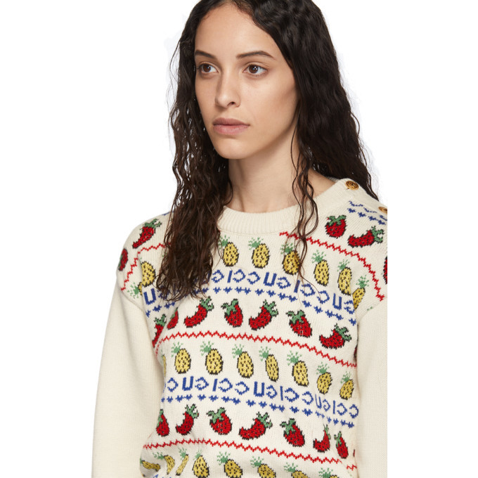 Gucci outlet strawberry sweater