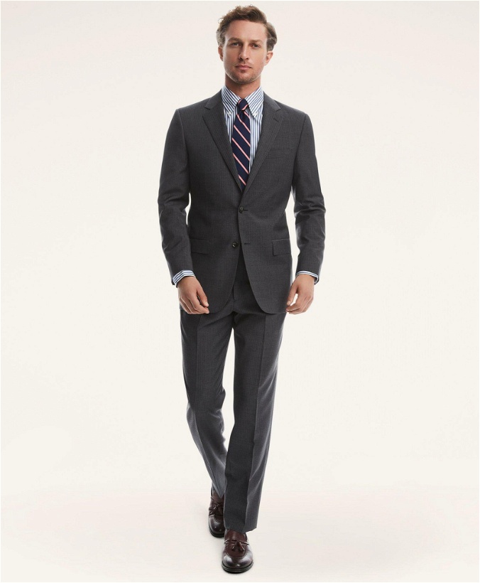 Photo: Brooks Brothers Men's Madison Fit Pinstripe 1818 Suit | Grey