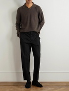 The Row - Franz Cashmere Polo Shirt - Brown