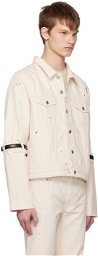 Coperni White Hybrid Denim Jacket