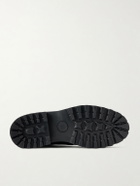 MORJAS - Leather-Trimmed Suede Hiking Boots - Black