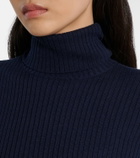 Goldbergh Mira ribbed-knit turtleneck ski top
