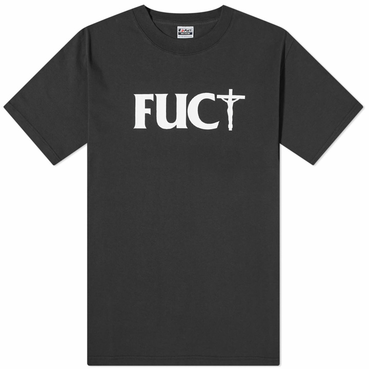 Photo: FUCT Men's Crossed Logo T-Shirt in Black