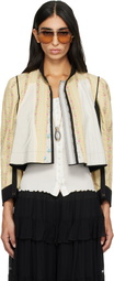 Chloé Yellow Soft Jacquard Jacket