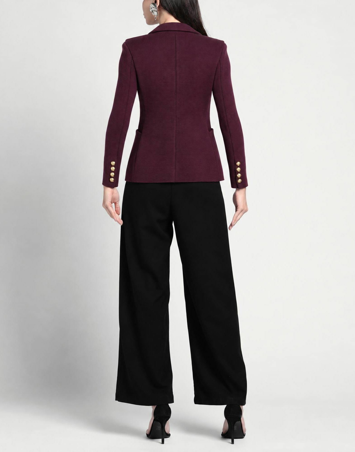 Charlott Womens Blazer Plum