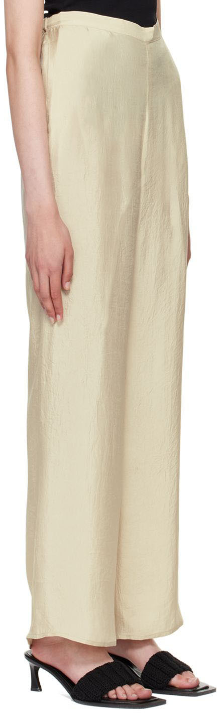 Missing You Already Beige Crinkled Lounge Pants