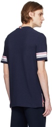 Thom Browne Navy RWB Stripe T-Shirt