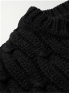 Belstaff - Grafton Cable-Knit Wool Sweater - Black