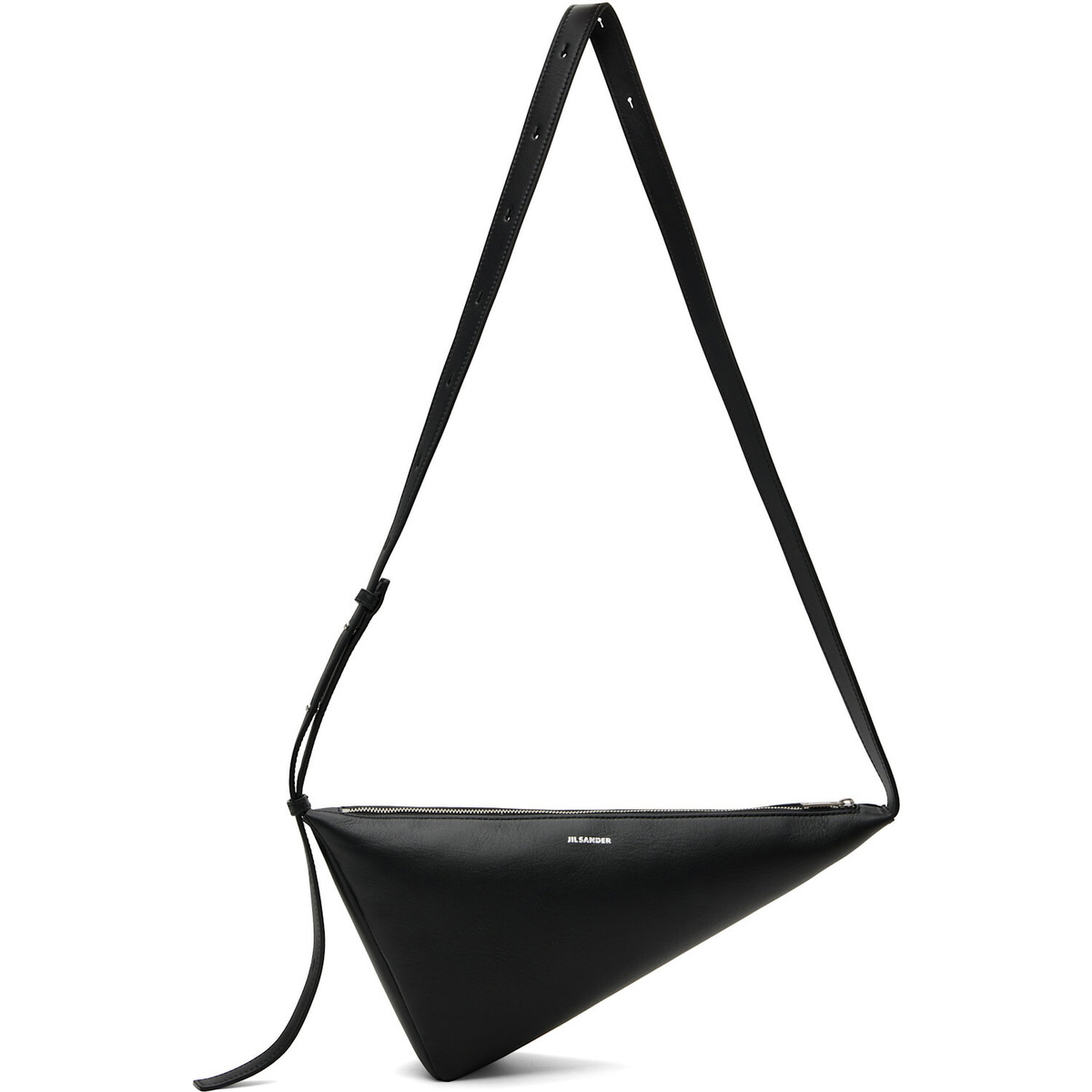 Jil Sander Black Triangle Crossbody Bag