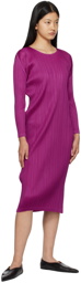 Pleats Please Issey Miyake Purple Forward 2 Maxi Dress