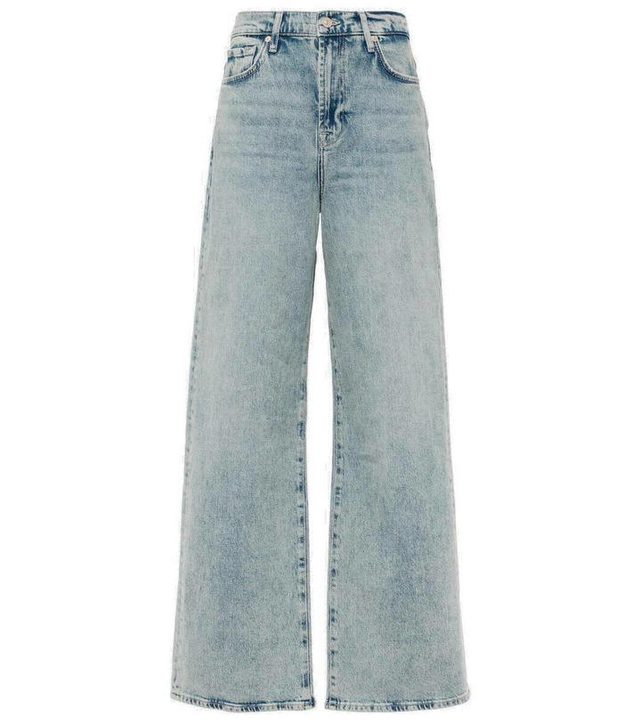 Photo: 7 For All Mankind Scout high-rise wide-leg jeans