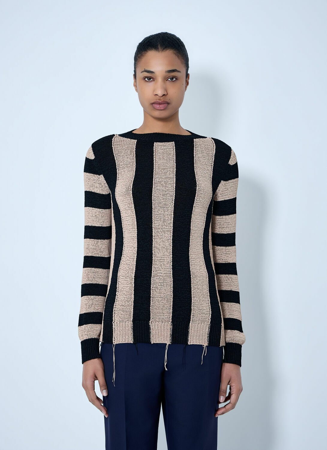 Dries Van Noten Striped Knit Sweater