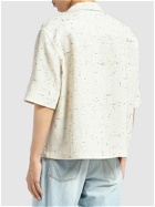 BOTTEGA VENETA - Textured Crisscross Viscose Blend Shirt