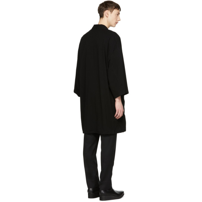 Lad Musician Black T-Cloth Kimono Cardigan