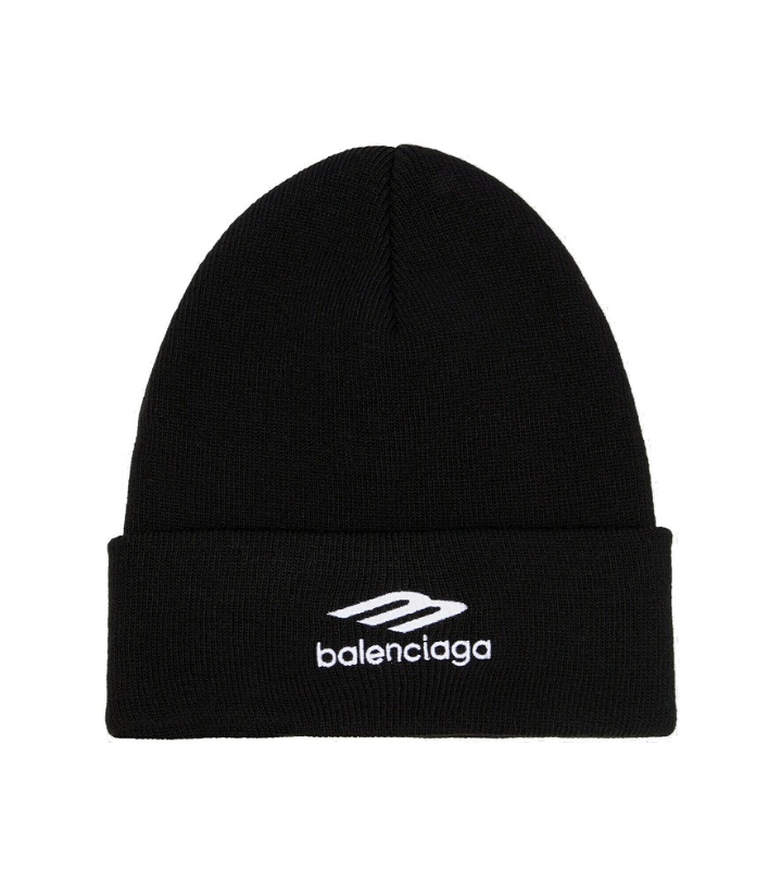 Photo: Balenciaga - Logo technical beanie