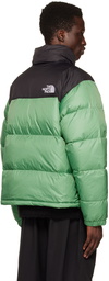 The North Face Green & Black 1996 Retro Nuptse Down Jacket