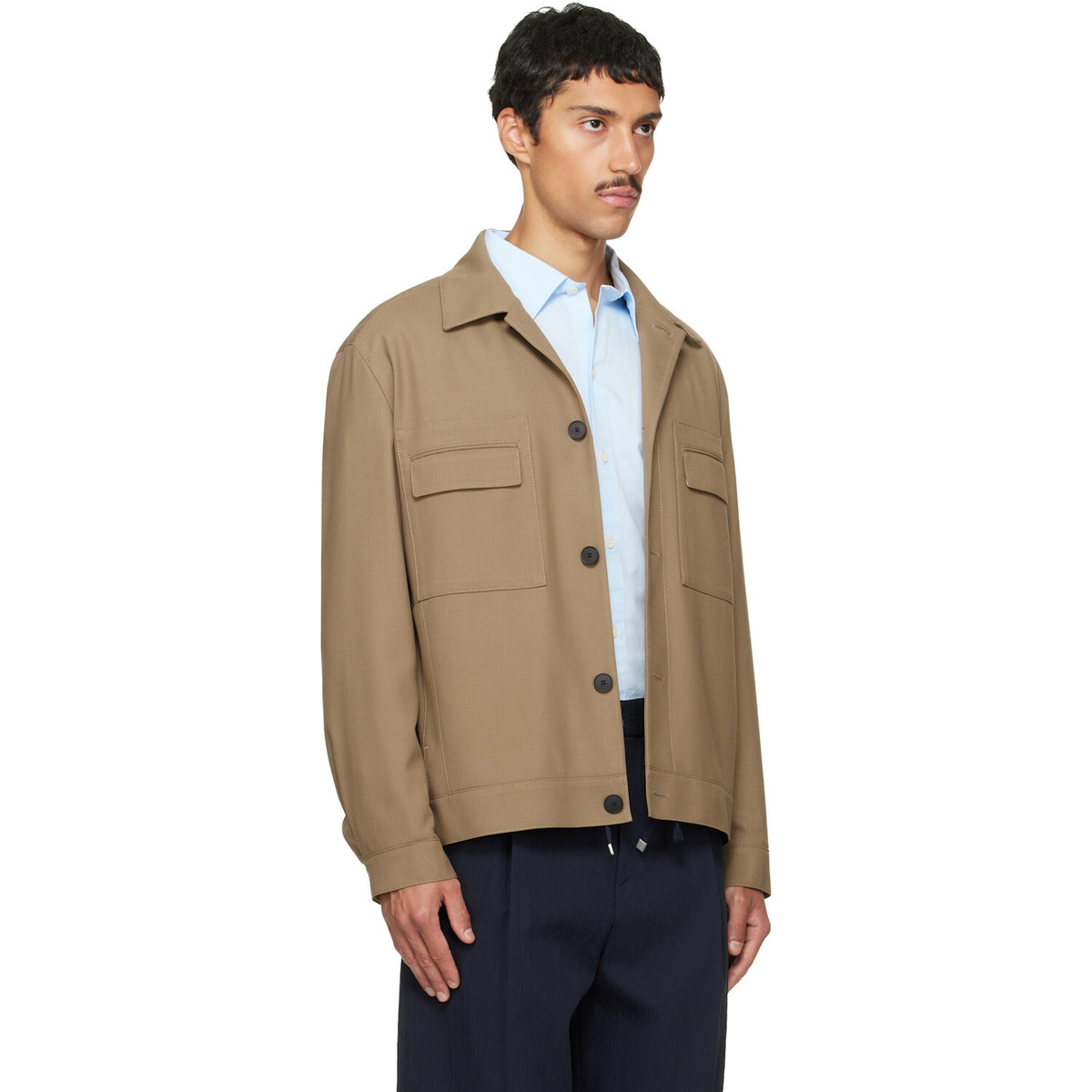 Hugo Beige Slim-Fit Jacket