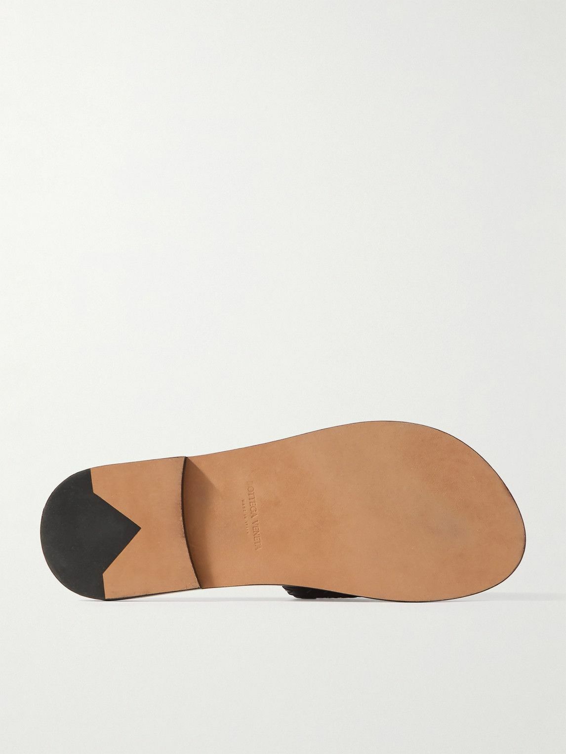 Bottega Veneta - Intrecciato Leather Sandals - Black