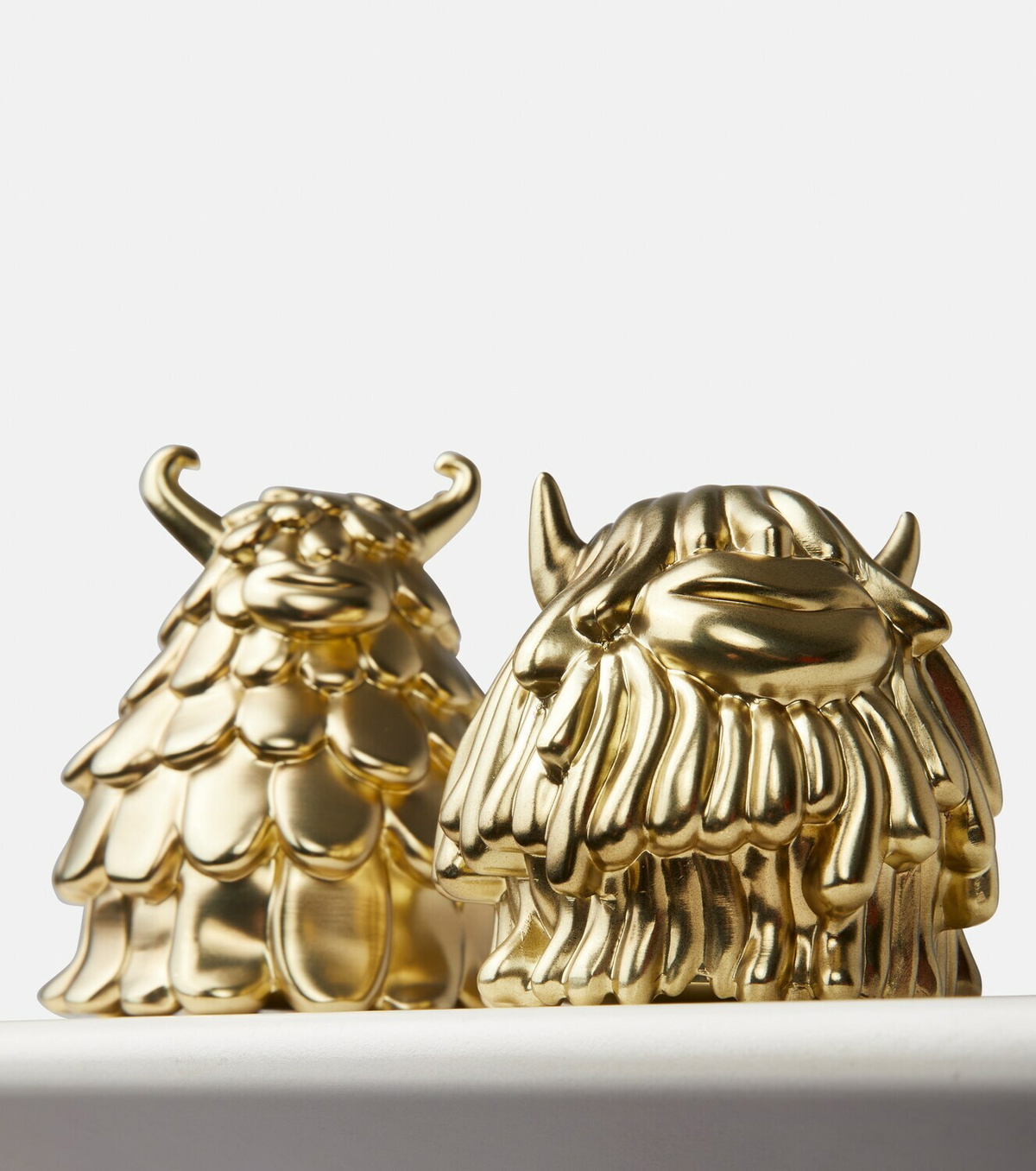 L'Objet - Niki + Simon brass salt and pepper shakers