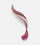 Kamyen Titanium brooch with gemstones