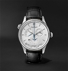 Jaeger-LeCoultre - Master Geographic Automatic 39mm Stainless Steel and Alligator Watch - Men - Silver