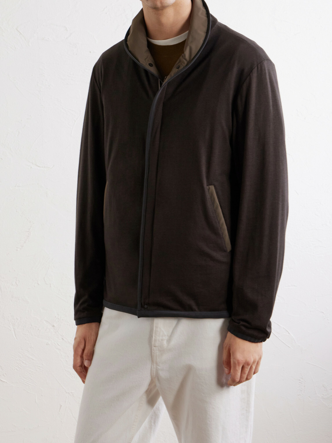 SEASE - Jib Set Reversible Shell Jacket - Brown