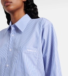 Hunza G Striped cotton poplin shirt
