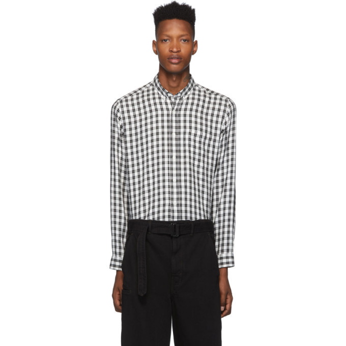 Photo: AMI Alexandre Mattiussi Black and White Check Button-Down Shirt