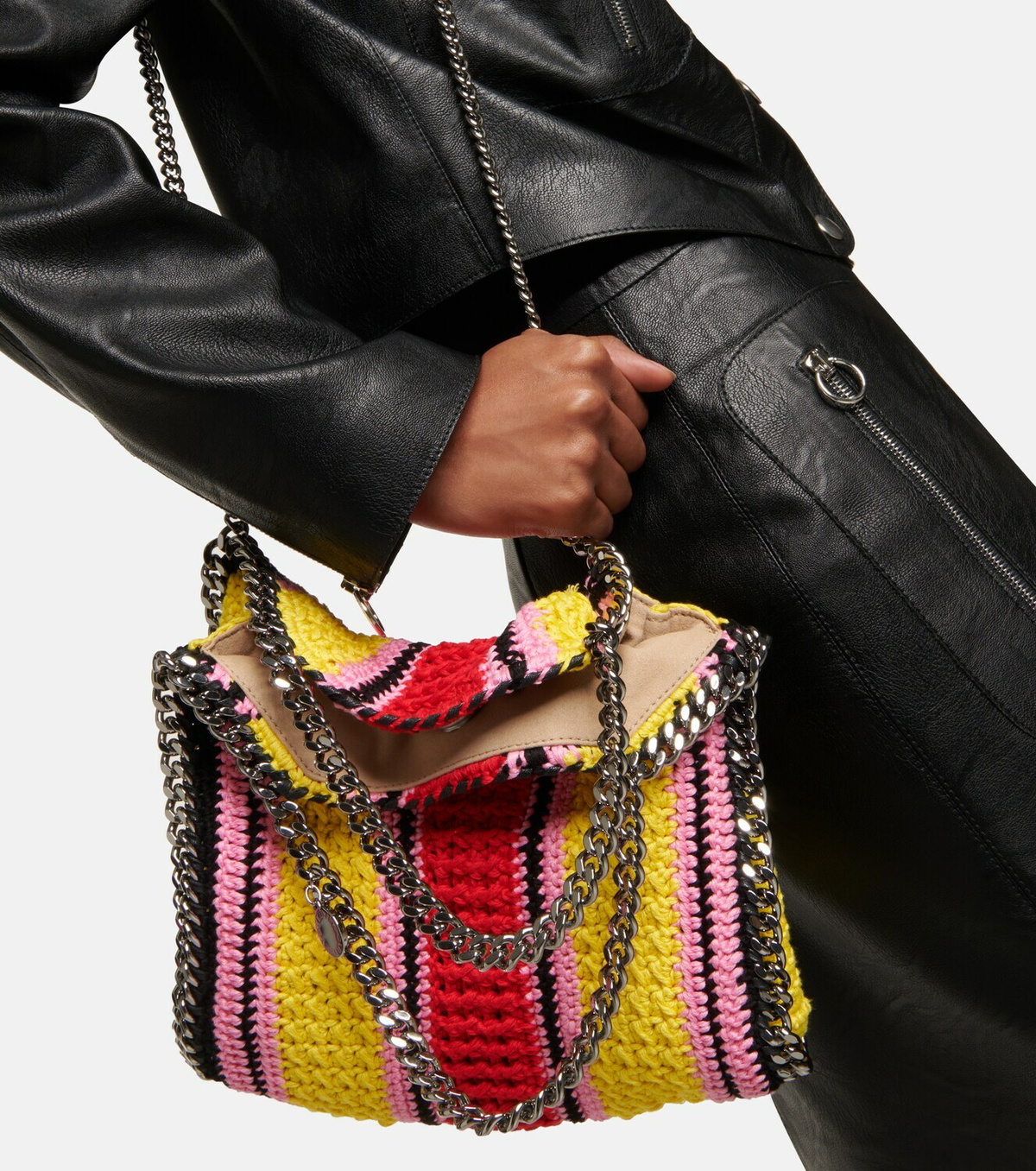 STELLA McCARTNEY ホログラフィック クラッチバッグ Women Moss Logo Crossbody Tote Bag | Stella McCartney US