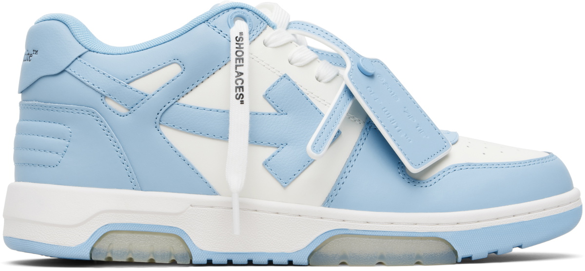 Off-White White & Blue Out Of Office Sneakers