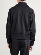 Wales Bonner - Form Logo-Embroidered Striped Jersey Jacket - Black