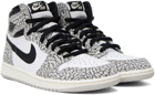 Nike Jordan White & Gray Air Jordan 1 Retro High OG Sneakers