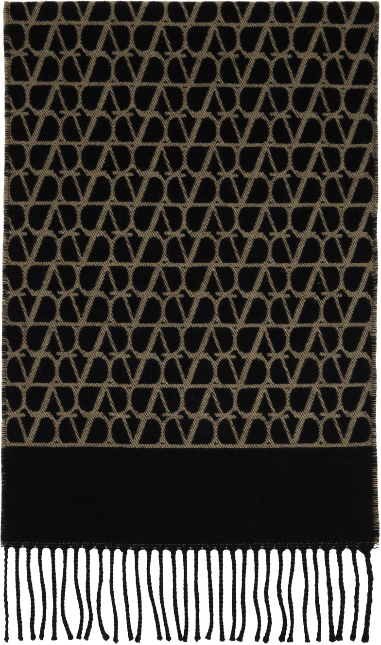 Valentino Garavani Navy VLogo Signature Scarf